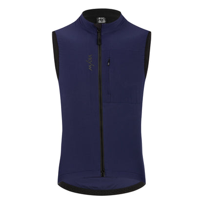 YKYWBIKE Men Cycling Gelit Thermal Fleece Bicycle Windbreaker Sleeveless Bike Vest Windproof Waterproof Cycling Windshield