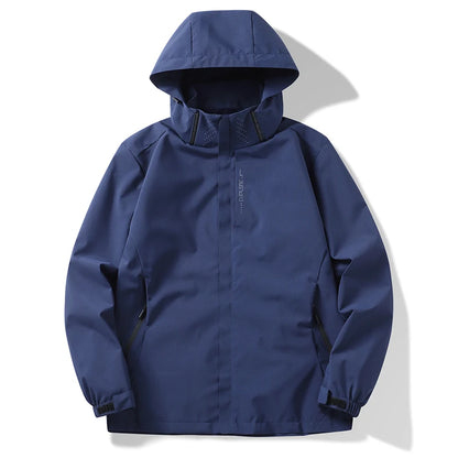 Autumn New Men's Mountaineering Jacket Windproof and Waterproof Fabric Fashion Hip Hop Design Casual Oversize Outdoors Coat