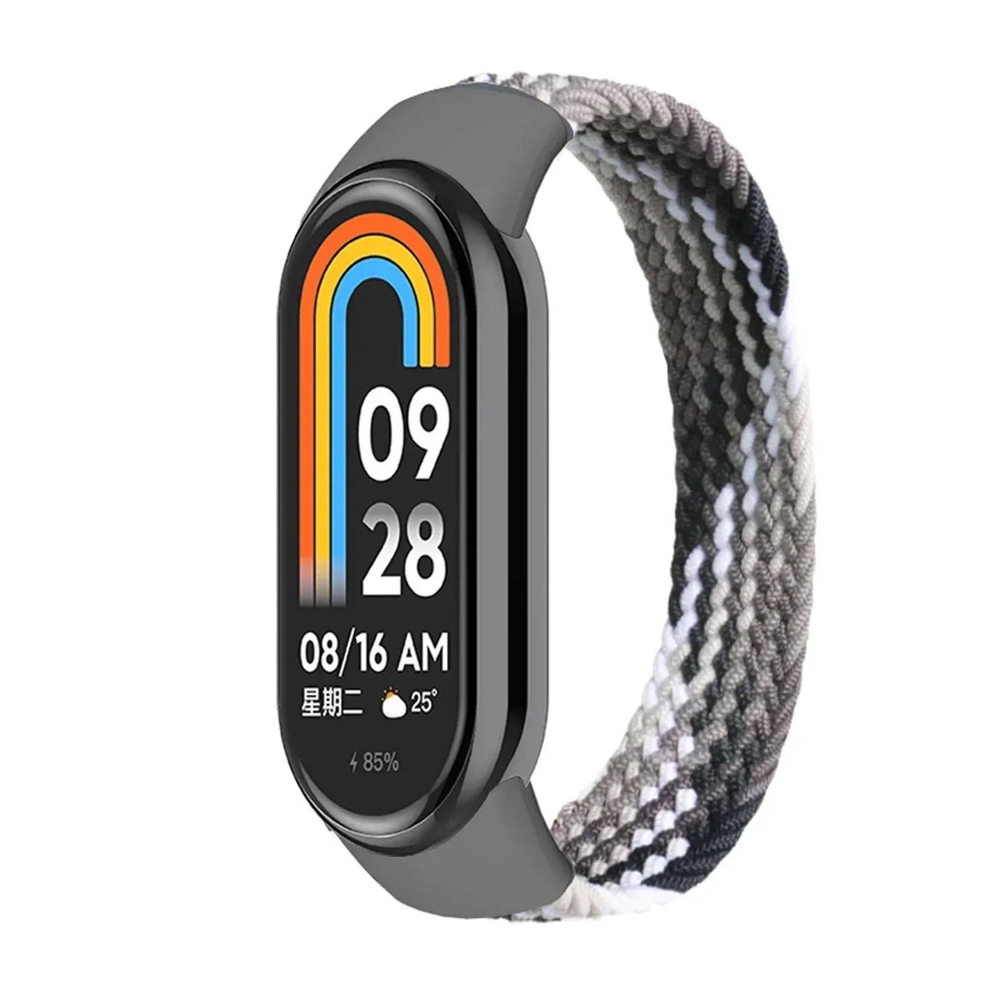 Nylon Braided Solo Loop for xiaomi Mi band 9 8 Strap Watchband NFC Watch Bracelet smart Miband belt correa on Mi band 7 6 5 4 8