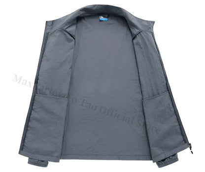 Men's Summer Skin Quick Dry Hiking Jacket Waterproof Sun UV Protection Coats Men Outdoor Sports Fishing Camping Running Jacket