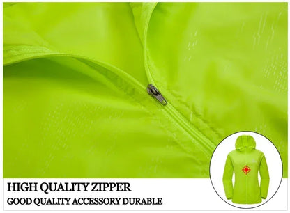X-TIGER Skin Hiking Jacket Men Women Waterproof Quick Dry Camping Windbreaker Trekking Fishing Rain Coat Outdoor Anti UV Clothes