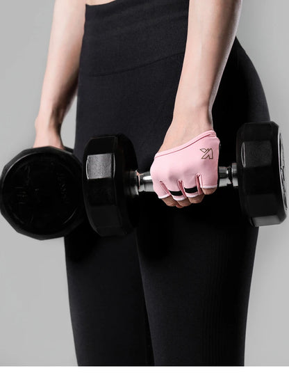 KUTOOK Men's And Women's Fitness Four Fingers Gloves Breathable Anti-slip Shock Absorption Yoga Dumbbell Cycling Sports Gloves
