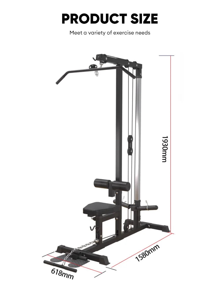 Multi Functional Smith Machine Cable Crossover Power Rack with Sit Gym Fitness Equipment