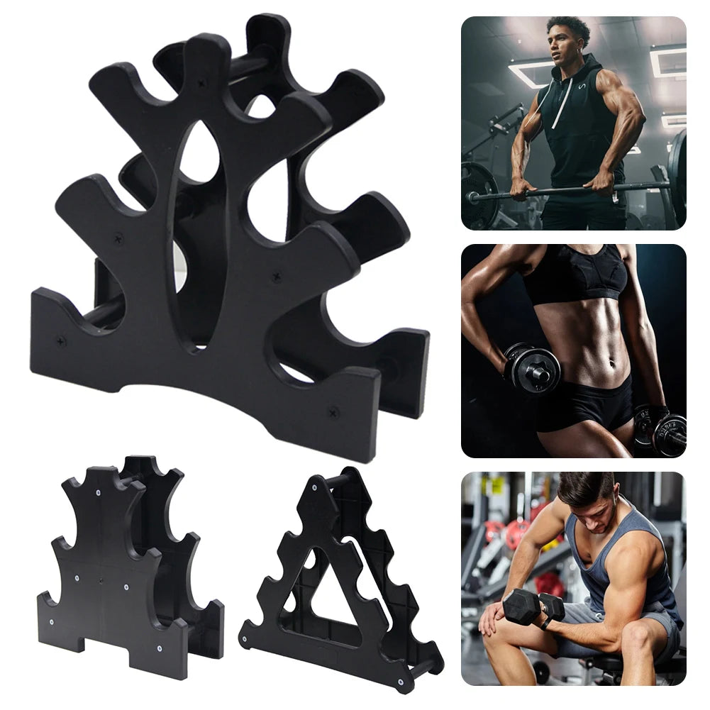 Dumbbell Holder 3 Tier Dumbbell Rack Stand Only Compact Weight Rack for Dumbbells Small for Home Gym Workout