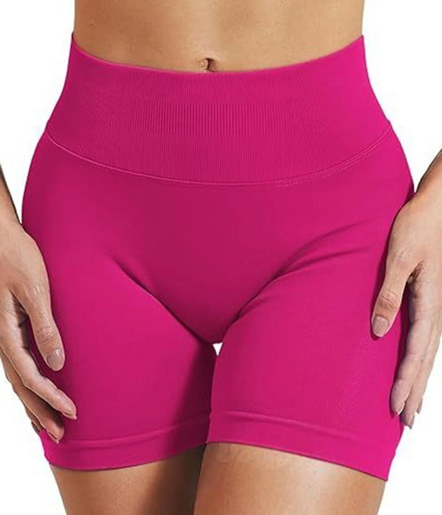 Women's summer shorts low waist seamless shorts gym shorts yoga shorts running shorts and high stretch cycling training shorts