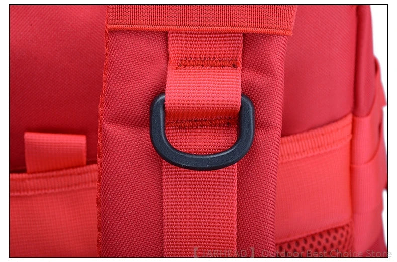 45L Tactical Backpack Outdoor Traveling Bag Fitness MOLLE Backpack School Pack GYM EDC Hiking Rucksack Witch Bottle Holder