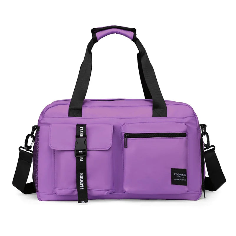 Large Fitness Bag Sports Handbag Women Dry Wet Shoes Pocket Single Shoulder Crossbody Swimming Yoga Gym Travel Backpack Duffel