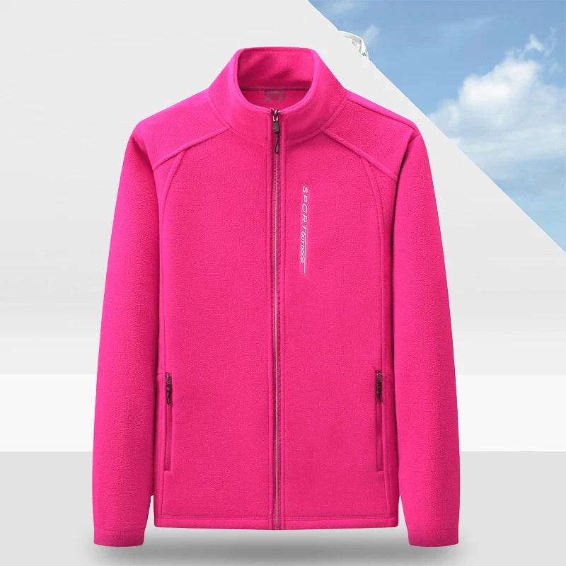Women Winter Sports Running Jackets Warm Fleece Hiking Thermal Coat Climbing Camping Windbreaker Running Coats Winter Clothes