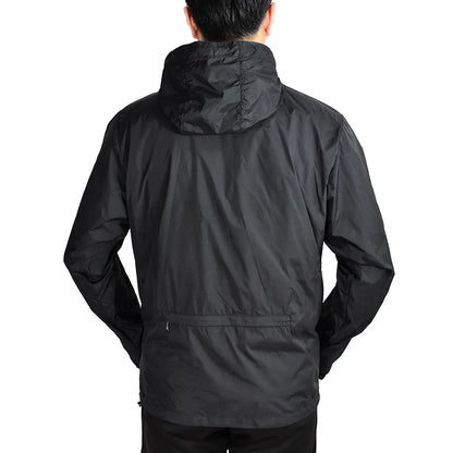 WOSAWE Cycling Windproof Jacket Lightweight Men Breathable Reflective Hooded Bike Jacket Half Zipper Outdoor Sport Windbreaker