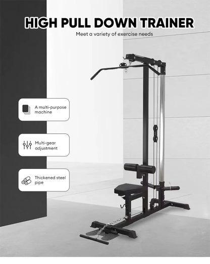 Multi Functional Smith Machine Cable Crossover Power Rack with Sit Gym Fitness Equipment
