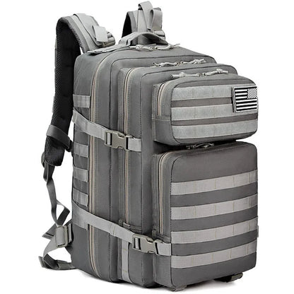 45L Tactical Backpack Outdoor Traveling Bag Fitness MOLLE Backpack School Pack GYM EDC Hiking Rucksack Witch Bottle Holder