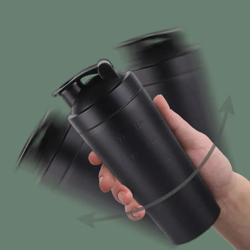 Stainless Steel Protein Shaker Cup Portable Fitness Sports Mug Nutrition Shakers Cup Water Bottles Water Cup Portable Shakers