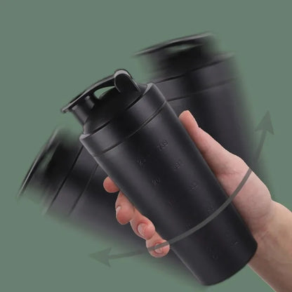 Stainless Steel Protein Shaker Cup Portable Fitness Sports Mug Nutrition Shakers Cup Water Bottles Water Cup Portable Shakers