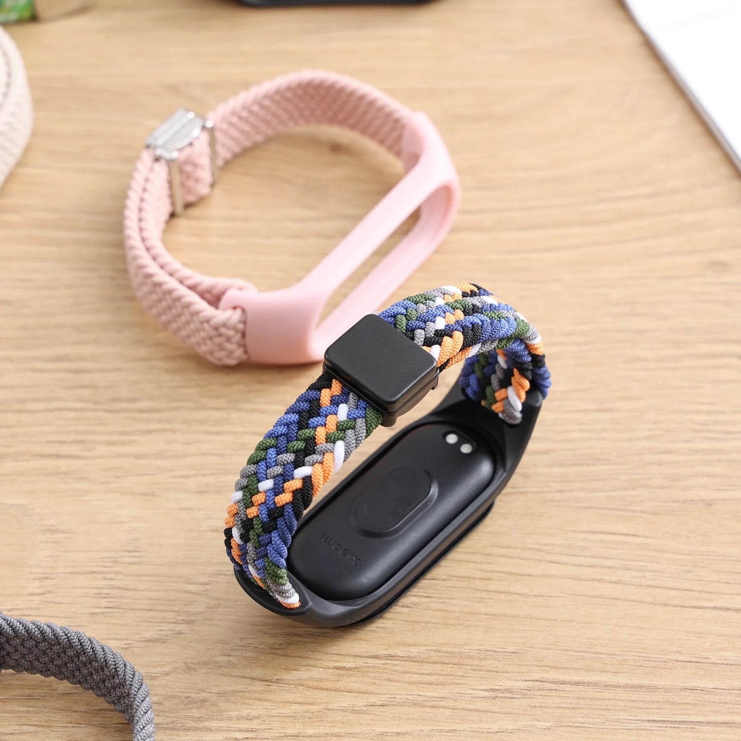 Nylon Braided Strap For Mi Band 9 8 Bracelet Magnetic Buckle Watchband For Xiaomi Mi Band 7 6 5 4 3 Wristband Correa Accessories