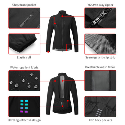 WOSAWE Cycling Team Ultralight MTB Bike Jackets Casual Women's Windbreaker Anti-UV Riding Jacket Bicycle Clothing