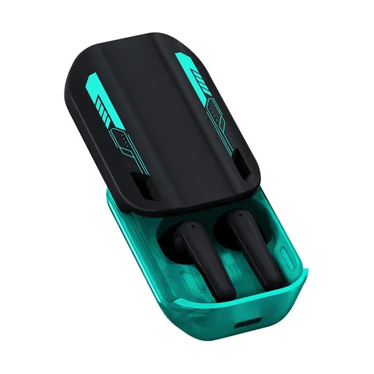 Magnetic Slide Wireless Bluetooth Earbuds Dual Track Long Battery Life Semi Transparent Sports Earphones for Running Gym Workout