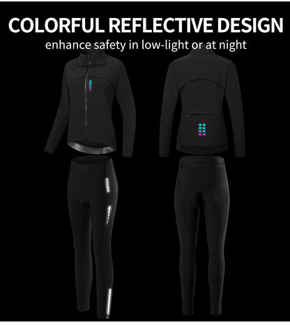 WOSAWE Windproof & Waterproof Reflective Cycling Jacket