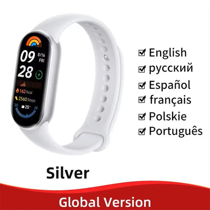 Global Version Xiaomi Smart Band 9 1.62‘’ AMOLED Display 21 Days Battery Life Supports 150+ Sports Modes 5ATM Bluetooth 5.4