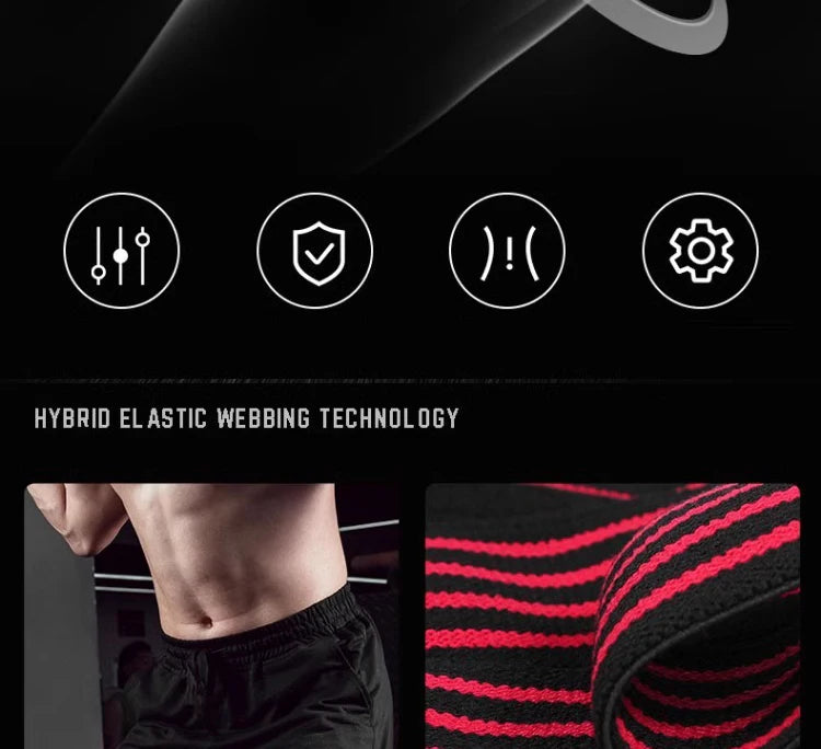 1PC Fitness Pressurized Straps Gym Weight Lifting Squat Training Elastic Bandages Leg Knee Compression Wraps