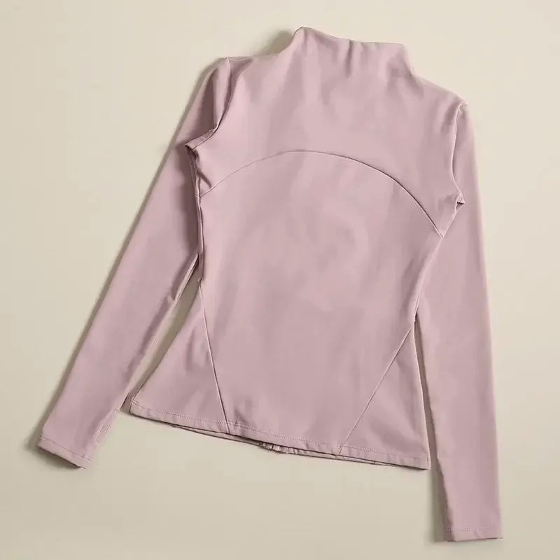 Yoga Clothes Windbreaker Sportswear Woman Running Long Sleeve Sweatshirt Sports Jackets Top Women Workout Tops Activewear