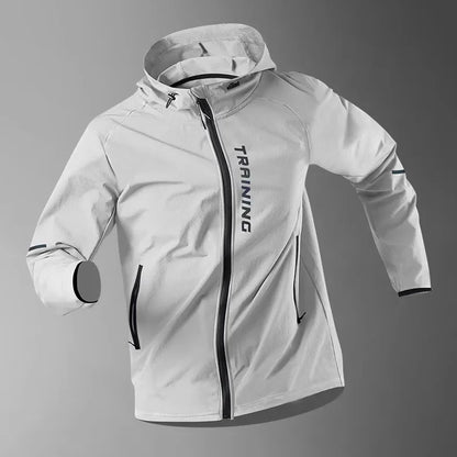 Men's Running Jacket Windproof Sport Training Coat for Spring  Autumn Waterproof  Quick-Dry Rainproof Cycling Windbreaker coats