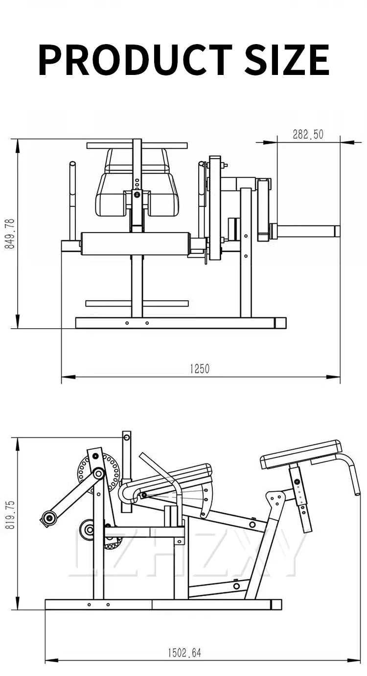 Leg exerciser Machine, Waist and Abdomen Flexion and Extension, Muscle Recovery, Strength Fitness Equipment, Gym