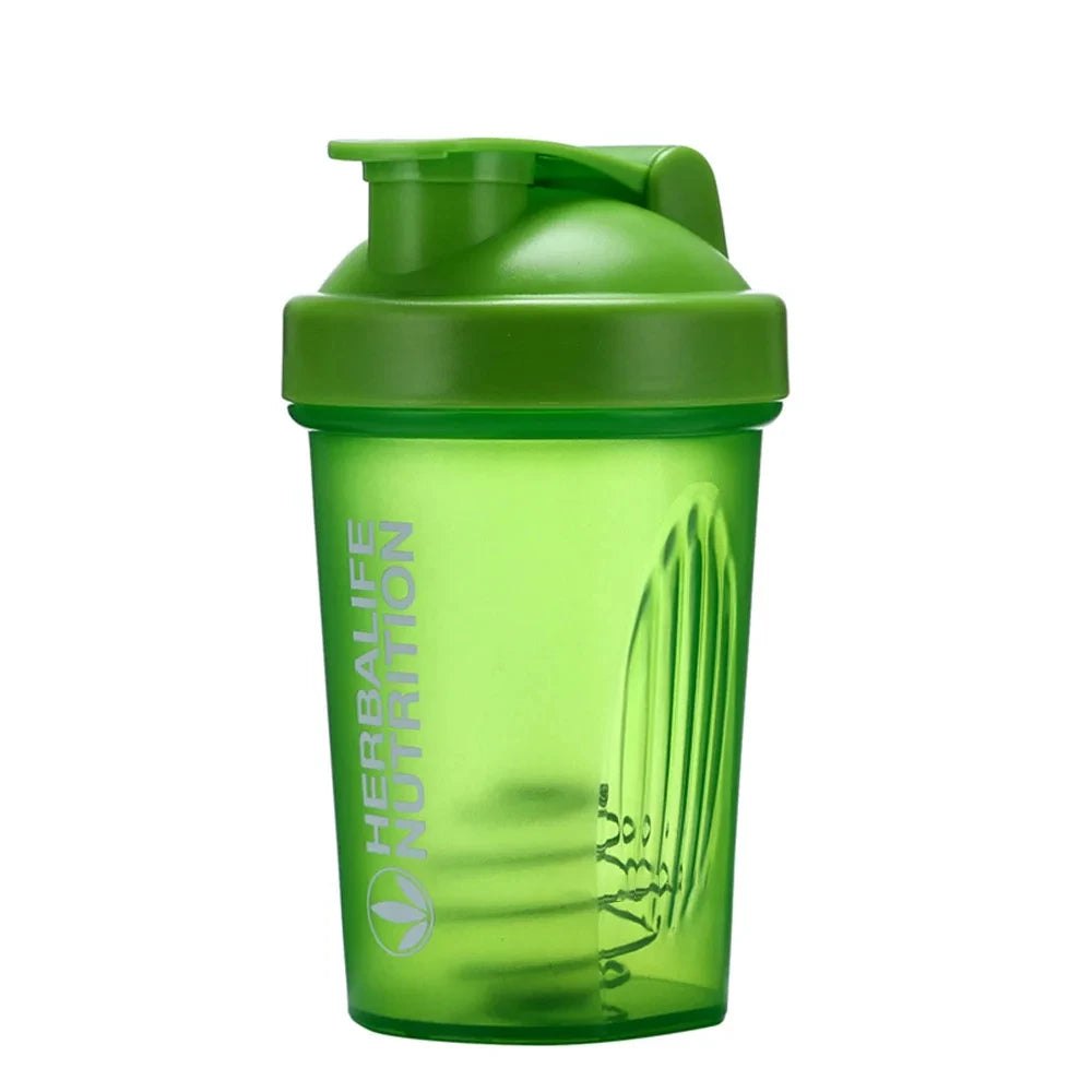 Sport Shaker Bottle 400Ml Whey Protein Powder Mixing Bottle Leak-Proof Sport Fitness Gym Shaker Outdoor Plastic Drink Bottle