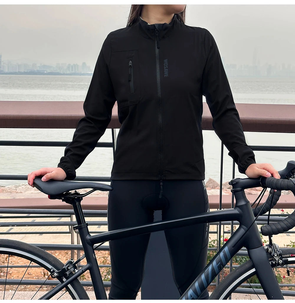 WOSAWE Cycling Team Ultralight MTB Bike Jackets Casual Women's Windbreaker Anti-UV Riding Jacket Bicycle Clothing