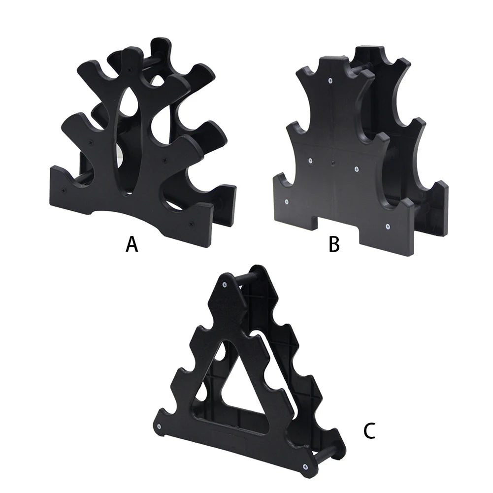 Dumbbell Holder 3 Tier Dumbbell Rack Stand Only Compact Weight Rack for Dumbbells Small for Home Gym Workout