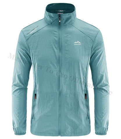 Men's Summer Skin Quick Dry Hiking Jacket Waterproof Sun UV Protection Coats Men Outdoor Sports Fishing Camping Running Jacket