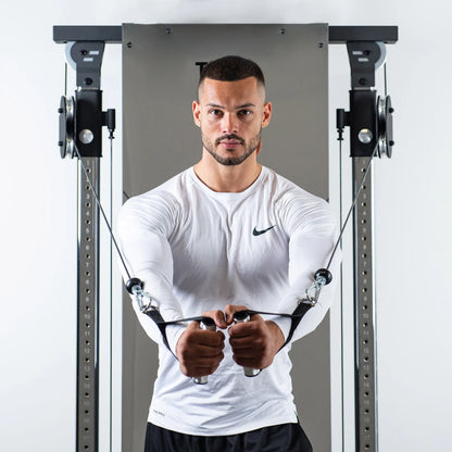 Fitness Equipment Multi Functional Smith Cable Machine Wall Functional Cross Over Trainer Half Squat Rack