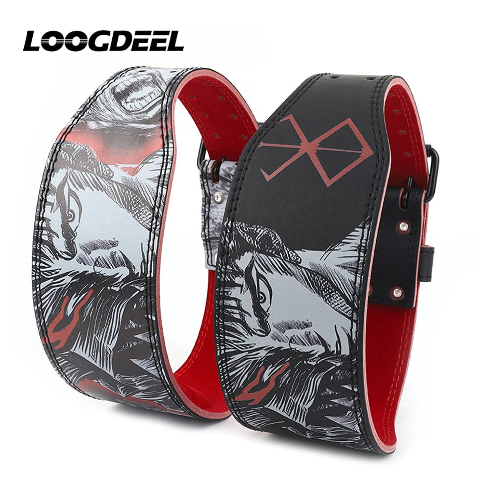 LOOGDEEL Waist Support Belt Lower Back Breathable Fitness Weightlifting Dumbbell Lumbar Waistband Support Sports Belt Women Men