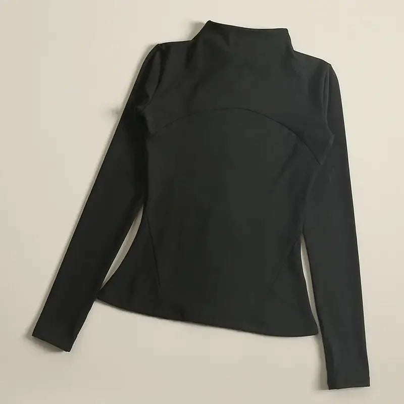 Yoga Clothes Windbreaker Sportswear Woman Running Long Sleeve Sweatshirt Sports Jackets Top Women Workout Tops Activewear