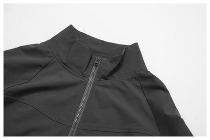 Women's Jacket Long Sleeved Outdoor Fitness Coat Yoga Crop Tops Gym Clothes Sports Tops Jacket Yoga Shirt Workout Sweatshirts