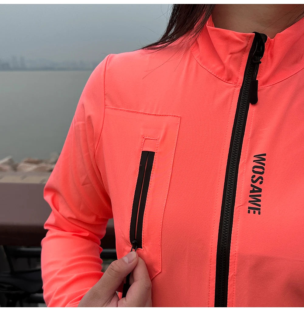 WOSAWE Cycling Team Ultralight MTB Bike Jackets Casual Women's Windbreaker Anti-UV Riding Jacket Bicycle Clothing