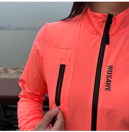WOSAWE Cycling Team Ultralight MTB Bike Jackets Casual Women's Windbreaker Anti-UV Riding Jacket Bicycle Clothing