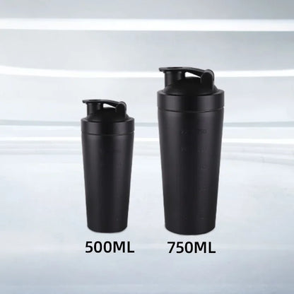 Stainless Steel Protein Shaker Cup Portable Fitness Sports Mug Nutrition Shakers Cup Water Bottles Water Cup Portable Shakers