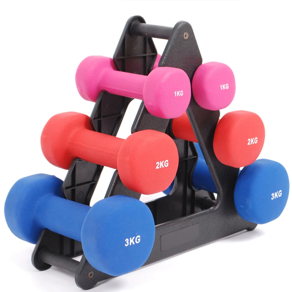 Dumbbell Holder 3 Tier Dumbbell Rack Stand Only Compact Weight Rack for Dumbbells Small for Home Gym Workout