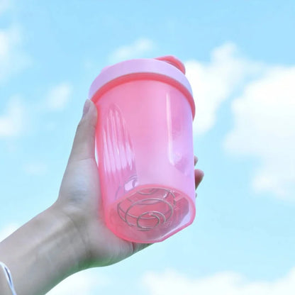 Sport Shaker Bottle 400Ml Whey Protein Powder Mixing Bottle Leak-Proof Sport Fitness Gym Shaker Outdoor Plastic Drink Bottle