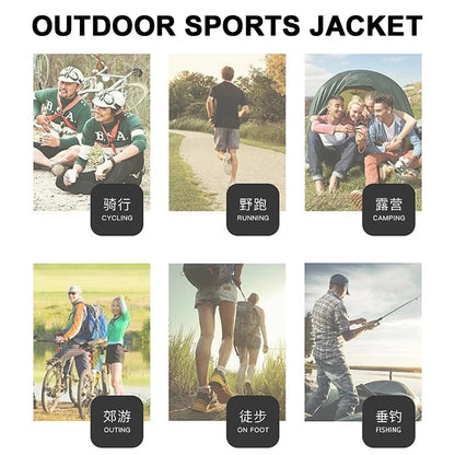 New Summer Men Hooded Jackets Anti-UV Hooded Trekking Jogging Long Sleeve Windbreaker Wear-resistant Mountain Coat Jacket Hombre