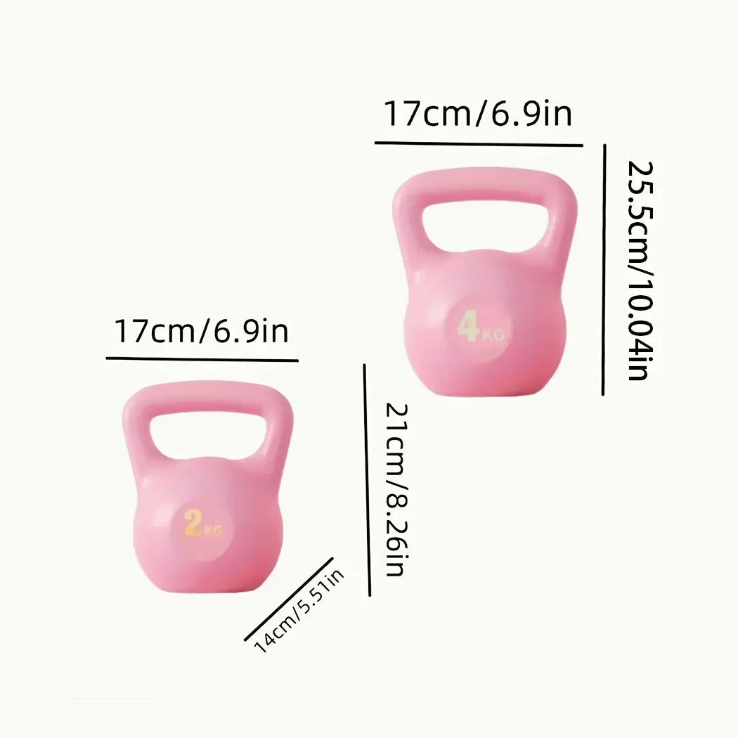 1Pc Adjustable Weight Self-filling Kettlebell, PVC Material, Multi-functional Home Fitness Equipment, Space-saving Design