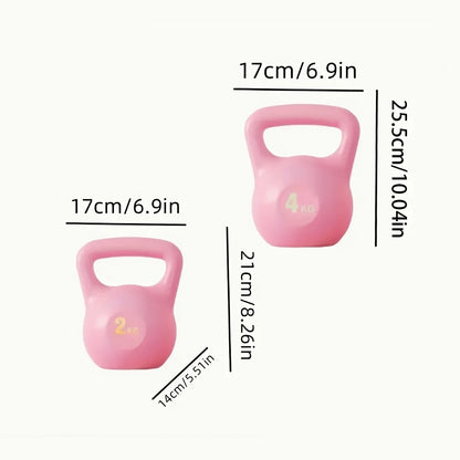 1Pc Adjustable Weight Self-filling Kettlebell, PVC Material, Multi-functional Home Fitness Equipment, Space-saving Design