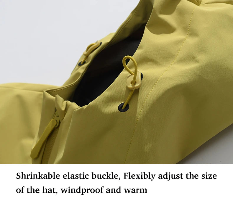 EUMERGX Men's Women's Waterproof Jacket Hiking Trekking Windbreaker Unisex Outdoor Sporty Rain Coat Windproof Climbing Clothes