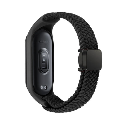 Nylon Braided Strap For Mi Band 9 8 Bracelet Magnetic Buckle Watchband For Xiaomi Mi Band 7 6 5 4 3 Wristband Correa Accessories