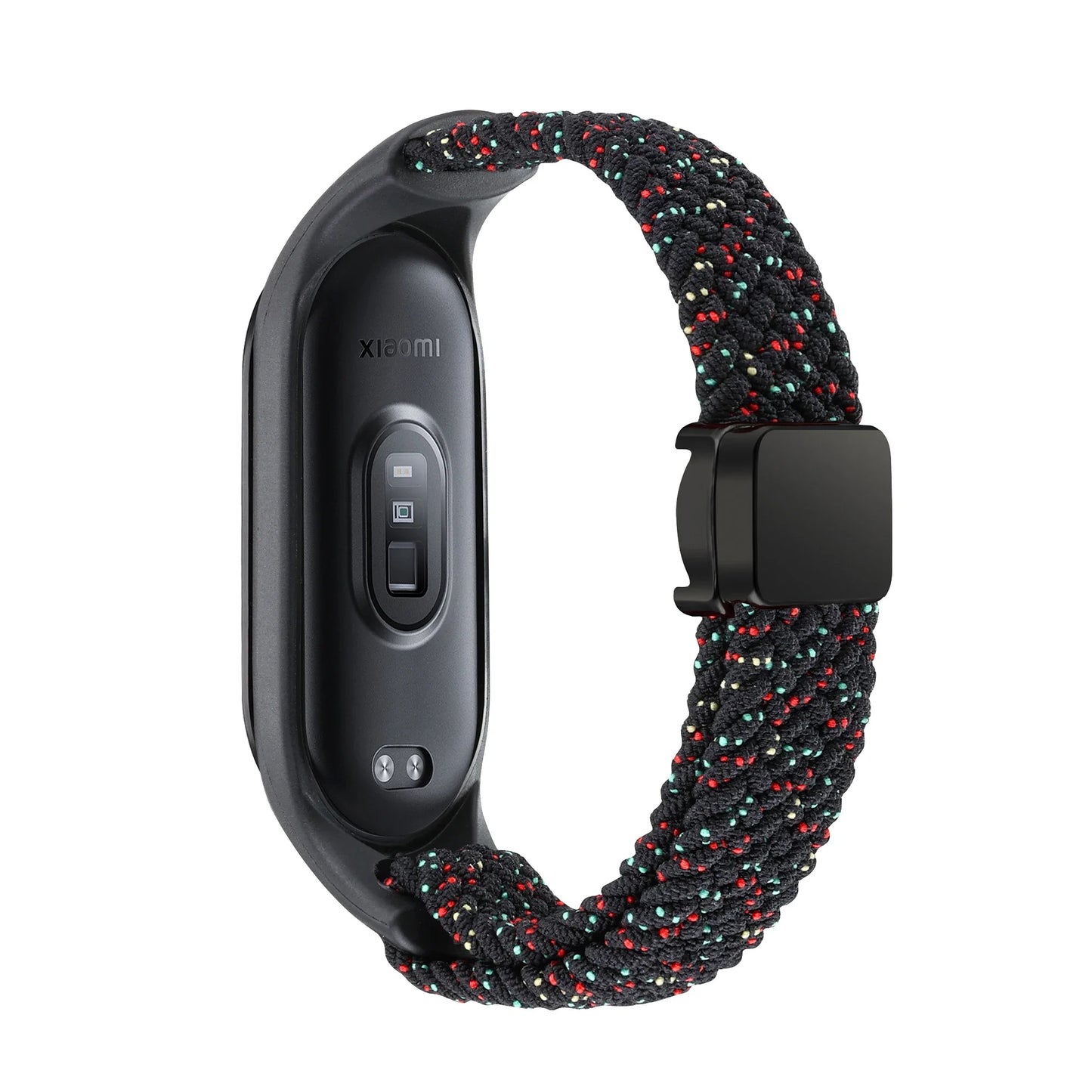 Nylon Braided Strap For Mi Band 9 8 Bracelet Magnetic Buckle Watchband For Xiaomi Mi Band 7 6 5 4 3 Wristband Correa Accessories