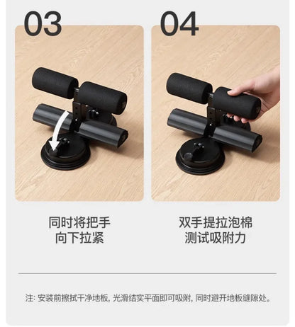 2025 Double Suction Disc Belt Pull Rope Leg Press Supine Body for Curl Fitness Equipment Sit-up Aids Curls