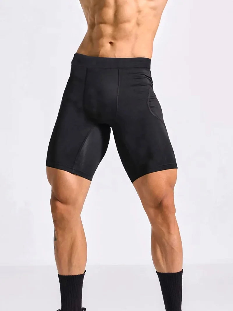 Men's Bodybuilding Shorts Gym Running Leggings Male Joggings Elastic Compressions Sweatpant Football Basketball Tights Trousers
