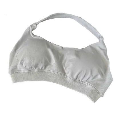 High Support Sports Bra Women Halter Seamless Yoga Bra Padded Backless Sports Bras Gym Crop Top Push Up Workout Yoga Tops Woman