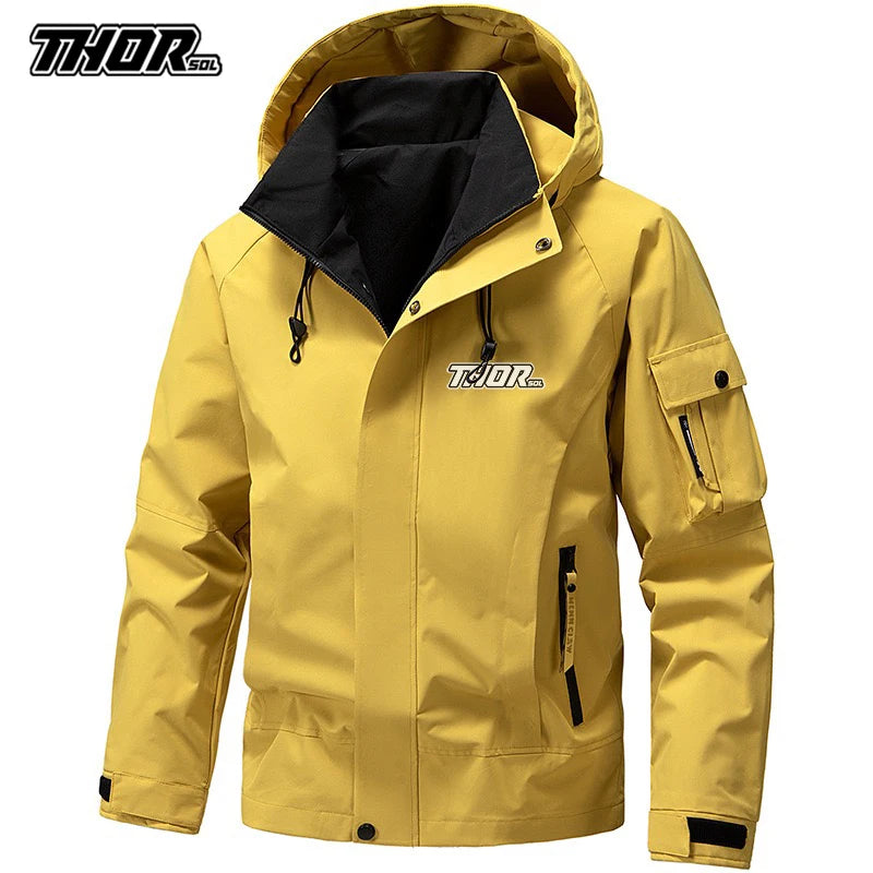 THORSOL Mountain Bike Cycling Jacket Spring Men's Casual Windbreaker MTB Bicycle Coat Motorcycle Clothing Ropa Mtb Enduro Hombre