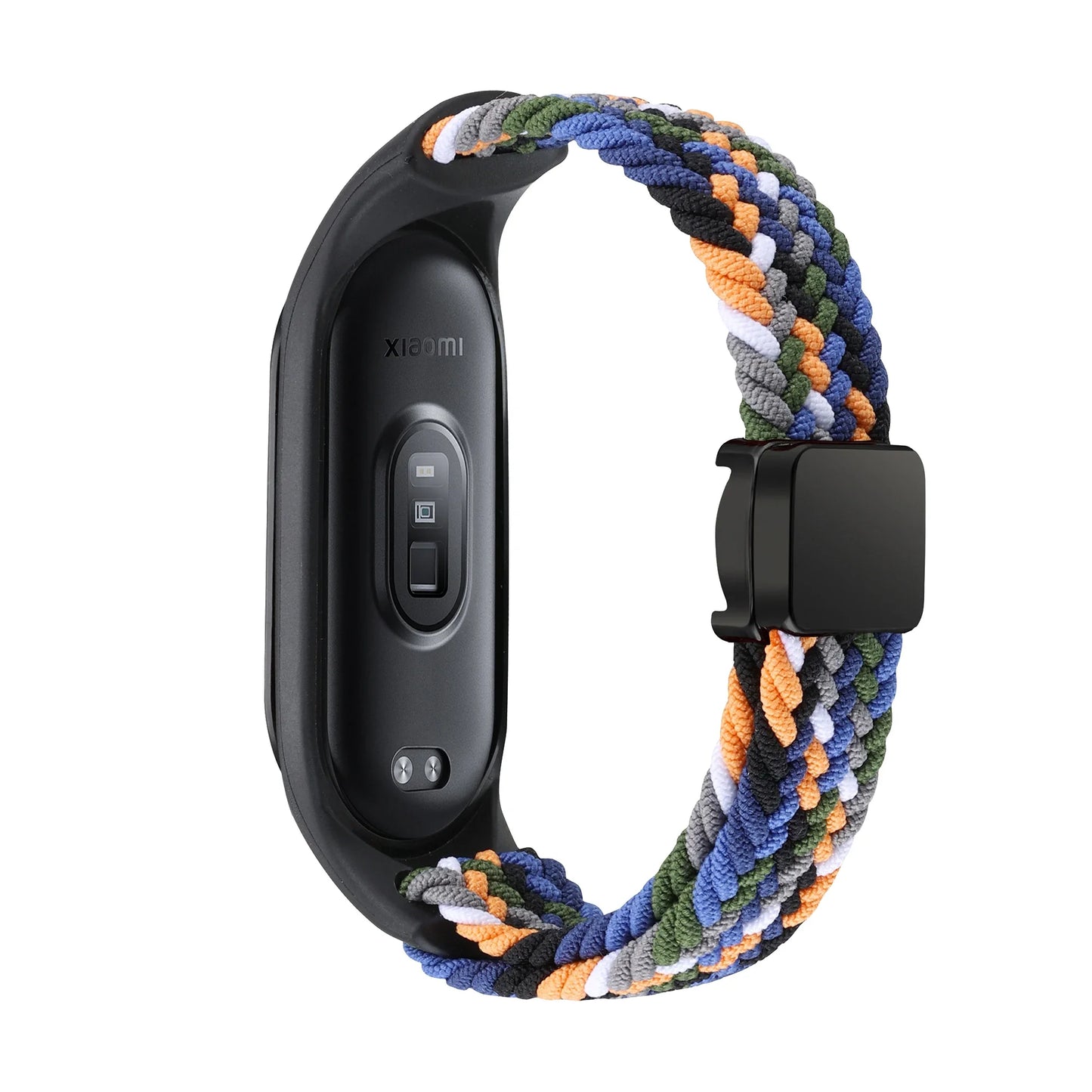 Nylon Braided Strap For Mi Band 9 8 Bracelet Magnetic Buckle Watchband For Xiaomi Mi Band 7 6 5 4 3 Wristband Correa Accessories